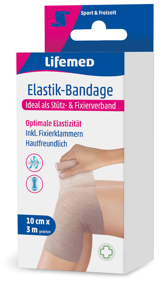 4251594201168 - Lifemed Elastik-Bandage hautfarben 100 mm x 30 m