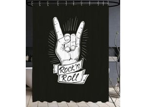 4251599515895 - Duschvorhang Rock ’n’ Roll 180 x 200 cm