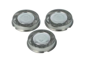 4251605205185 - Vhbw - 3x Scherkopf kompatibel mit Philips HS660 HS708 HS925 Rasierer