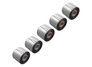 4251605208841 - Vhbw - 5x wischfest Thermotransfer-Band schwarz 50mm 300m kompatibel mit Drucker Etikettendrucker Valentin Vario 104 8 Vario 107 12 Vario II-Serie