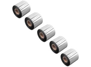 4251605209206 - Vhbw - 5x Thermotransfer-Band kompatibel mit Bixolon Samsung SLP-T403 SLP-T400 Drucker Etikettendrucker Wischfest 60 mm x 300 m Wachs Harz Schwarz