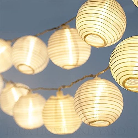 4251609501412 - Batteriebetriebene LED-Lichterkette 20 LEDs 7 Meter mit Timer warmweiß Outdoor-Lichterkette 8 Modi Laternen auch für Innenräume 4251609501412 - Batteriebetriebene LED-Lichterkette 20 LEDs 7 Meter mit Timer warmweiß Outdoor-Lichterkette 8 Modi Laternen auch für Innenräume