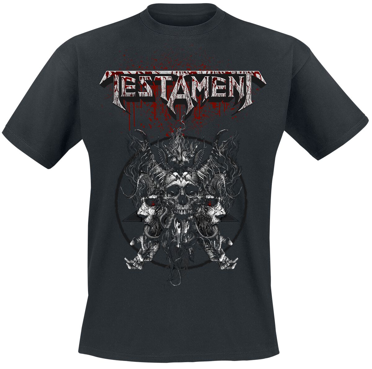 4251617119364 - Skull Blood T-Shirt schwarz in XL