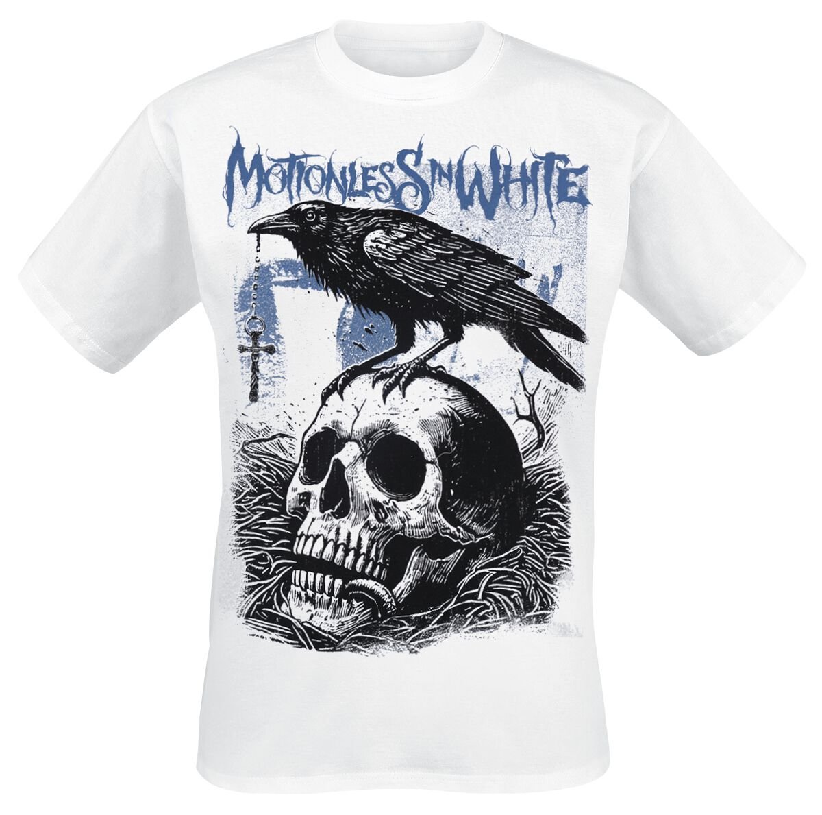 4251617121015 - Crow T-Shirt weiß in M