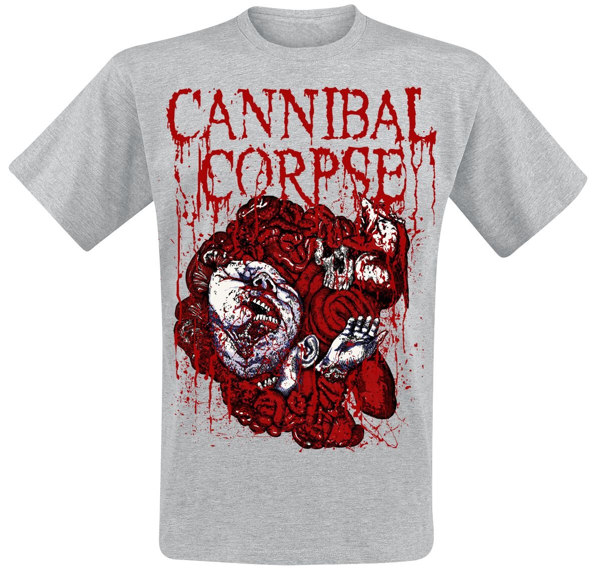 4251617121763 - Guts T-Shirt grau meliert in L 4251617121763 - Guts T-Shirt grau meliert in L