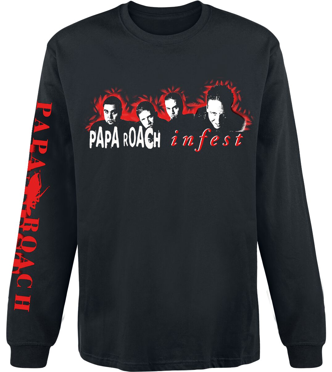 4251617122425 - Infest Photo Langarmshirt schwarz in XL