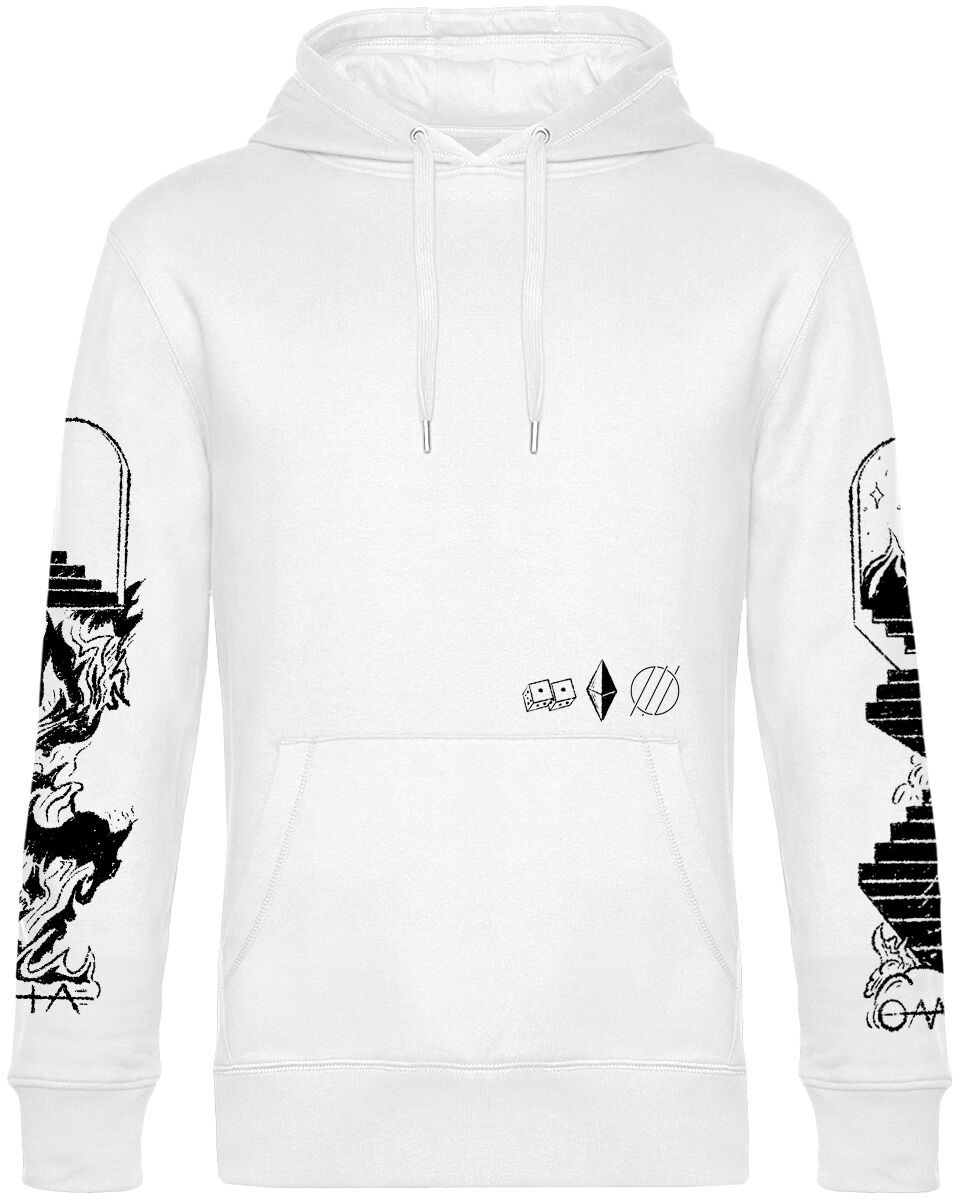 4251617124276 - Alpha Omega Kapuzenpullover weiß in XXL