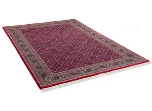 4251619608095 - Orientteppich THEKO Benares Herati Teppiche Gr B L 40 cm x 60 cm 12 mm 1 St rot Schurwollteppiche