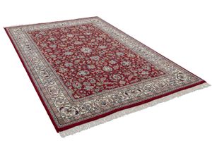 4251619608729 - Orientteppich THEKO Benares Isfahan Teppiche Gr B L 40 cm x 60 cm 12 mm 1 St rot Fransenteppich Bidjar-Teppiche reine Wolle handgeknüpft mit Fransen