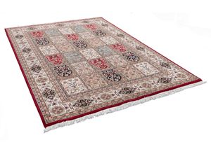 4251619608941 - Orientteppich THEKO Benares Bachtiari Teppiche Gr B L 60 cm x 90 cm 12 mm 1 St rot Fransenteppich Bidjar-Teppiche reine Wolle handgeknüpft mit Fransen