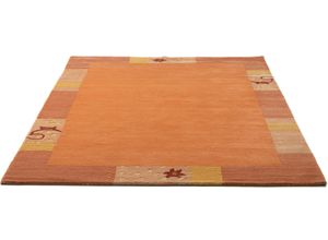 4251619610012 - Wollteppich THEKO Royal Ganges Teppiche Gr B L 60 cm x 90 cm 13 mm 1 St orange (terrakotta) Schurwollteppiche