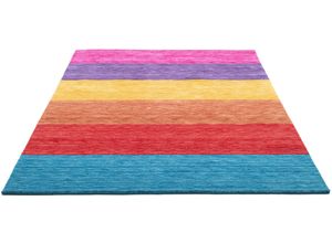 4251619621568 - Wollteppich HOME AFFAIRE Angern Teppiche Gr B L 70 cm x 140 cm 13 mm 1 St bunt Esszimmerteppiche Handweb Teppich gestreift reine Wolle handgewebt brilliante Farben 4251619621568 - Wollteppich HOME AFFAIRE Angern Teppiche Gr B L 70 cm x 140 cm 13 mm 1 St bunt Esszimmerteppiche Handweb Teppich gestreift reine Wolle handgewebt brilliante Farben