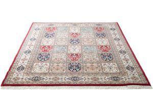 4251619624033 - Wollteppich HOME AFFAIRE Miray Teppiche Gr B L 60 cm x 90 cm 12 mm 1 St rot Fransenteppich Orientalische Muster reine Wolle handgeknüpft mit Fransen