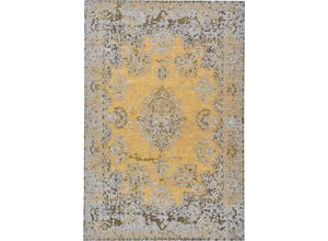 4251619640170 - Teppich TOM TAILOR HOME Funky Orient Kirman Teppiche Gr B L 75 cm x 140 cm 5 mm 1 St goldfarben Orientalische Muster Kurzflor Orient-Optik Vintage Design