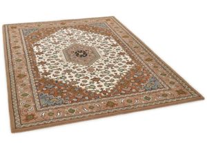 4251619661854 - Wollteppich THEKO Royal Orient - Bidjar 9 Teppiche Gr B L 70 cm x 140 cm 14 mm 1 St beige Orientalische Muster Obermaterial reine Wolle handgetuftet Orient-Optik