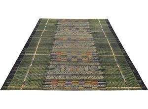 4251619662332 - Teppich GINO FALCONE Outdoor-Africa 38 Teppiche Gr B L 160 cm x 235 cm 5 mm 1 St grün Esszimmerteppiche Flachgewebe Ethno Style In- und Outdoor geeignet