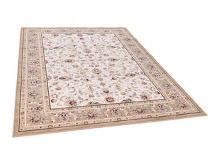 4251619668075 - Wollteppich THEKO Dolna - 808 Teppiche Gr B L 200 cm x 200 cm Ø 200 cm 10 mm 1 St beige Orientalische Muster Kurzflor reine Wolle Orient-Optik