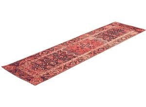 4251619678999 - Teppich TOM TAILOR HOME Funky Orient Ghom Teppiche Gr B L 75 cm x 290 cm 5 mm 1 St rot Orientalische Muster Kurzflor Orient-Optik Vintage Design