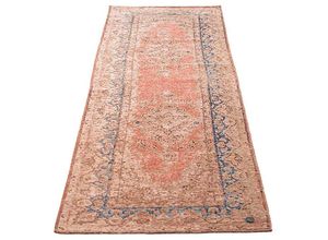 4251619679033 - Teppich TOM TAILOR HOME Funky Orient Keshan Teppiche Gr B L 75 cm x 290 cm 5 mm 1 St rosa (rosé) Orientalische Muster Kurzflor Orient-Optik Vintage Design