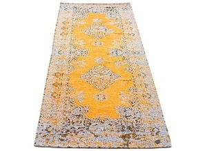 4251619679064 - Teppich TOM TAILOR HOME Funky Orient Kirman Teppiche Gr B L 60 cm x 230 cm 5 mm 1 St goldfarben Orientalische Muster Kurzflor Orient-Optik Vintage Design