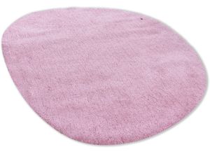 4251619679286 - Hochflor-Teppich TOM TAILOR HOME Shaggy Teppich Cozy Teppiche Gr B L 80 cm x 120 cm 25 mm 1 St rosa Esszimmerteppiche Uni Farben auch in Pastell ideal im Wohnzimmer & Schlafzimmer