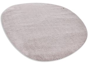 4251619679750 - Hochflor-Teppich TOM TAILOR HOME Shaggy Teppich Cozy Teppiche Gr B L 135 cm x 200 cm 25 mm 1 St beige Esszimmerteppiche Uni Farben auch in Pastell ideal im Wohnzimmer & Schlafzimmer