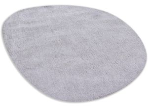 4251619679972 - Hochflor-Teppich TOM TAILOR HOME Shaggy Teppich Cozy Teppiche Gr B L 135 cm x 200 cm 25 mm 1 St grau Esszimmerteppiche Uni Farben auch in Pastell ideal im Wohnzimmer & Schlafzimmer