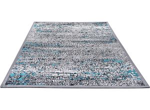 4251619683382 - Teppich GINO FALCONE Orelia 102 Teppiche Gr B L 195 cm x 280 cm 7 mm 1 St blau Esszimmerteppiche