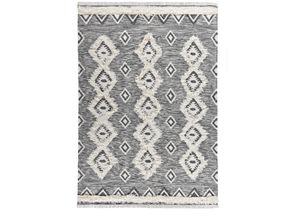 4251619684792 - Wollteppich THEKO Mora - 14019 Teppiche Gr B L 190 cm x 290 cm 10 mm 1 St schwarz (schwarz weiß) Fransenteppich Schurwollteppiche Handweb Teppich reine Wolle handgewebt Rauten Design mit Fransen 4251619684792 - Wollteppich THEKO Mora - 14019 Teppiche Gr B L 190 cm x 290 cm 10 mm 1 St schwarz (schwarz weiß) Fransenteppich Schurwollteppiche Handweb Teppich reine Wolle handgewebt Rauten Design mit Fransen