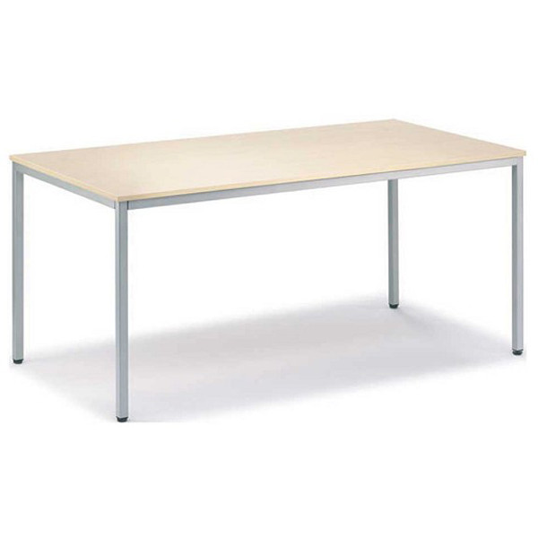 4251635601278 - Besprechungstisch Deskin-Line 217266 72cm (H) 160x80cm (BxT) 6 Personen rechteckig ahorn   Silber 4251635601278 Deskin