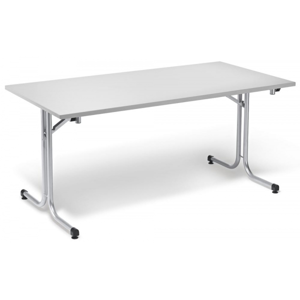 4251635608338 - Klapptisch MODUL 219127 72cm (H) 180x80cm (BxT) rechteckig lichtgrau   silber 4251635608338 Deskin