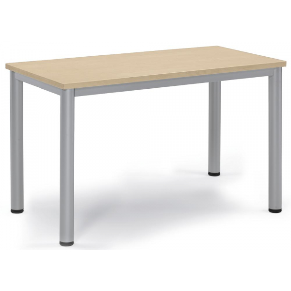 4251635620477 - Besprechungstisch 259681 72cm (H) 120x60cm (BxT) 6 Personen rechteckig ahorn   silber 4251635620477 Deskin