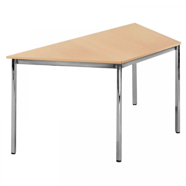 4251635627339 - Besprechungstisch Deskin-Line 72cm (H) 160x80cm (BxT) 3 Personen Trapezform buche   chrom 4251635627339 Deskin