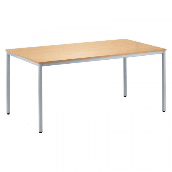 4251635629111 - Besprechungstisch 221496 72cm (H) 160x60cm (BxT) 6 Personen rechteckig buche   silber 4251635629111 Deskin