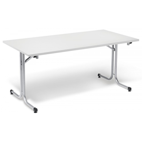 4251635664600 - Klapptisch MODUL 278837 72cm (H) 140x80cm (BxT) rechteckig weiß   silber 4251635664600 Deskin