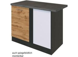 4251639430065 - Held Eckunterschrank ca 110 cm Eiche Anthrazit