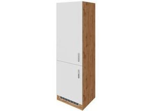 4251639430201 - Held Kühlschrank-Umbauschrank Kombi ca 60 cm Weiß Eiche