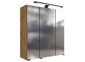 4251639432717 - Spiegelschrank Manchester LED 3 Türen 60x64x20 cm