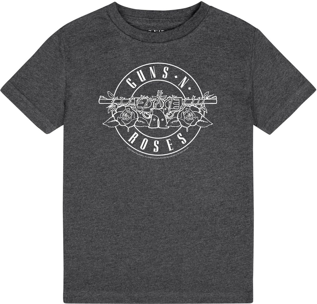 4251642380616 - Guns N Roses Metal-Kids - Bullet Outline T-Shirt charcoal in 104