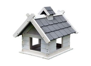 4251675202145 - Vogelfutterhaus xxl Weiß Vogelhaus Vogelvilla Vogelhäuschen Futterstation - Melko