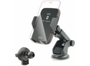 4251678421192 - Forcell KFZ-Halterung für Lüftungsschlitz Windschutzscheibe Armaturenbrett Wireless Charger kabelloses Qi-Ladegerät für Smartphones und alle