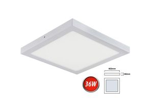 4251678436110 - - 36W led Deckenleuchte Neutralweiß 2500 Lumen 400x400mm Aufputz Lampe Eckig Decke Beleuchtung inkl Trafo