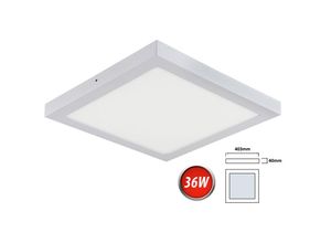 4251678436127 - - 36W led Deckenleuchte Kaltweiß 2500 Lumen 400x400mm Aufputz Lampe Eckig Decke Beleuchtung inkl Trafo