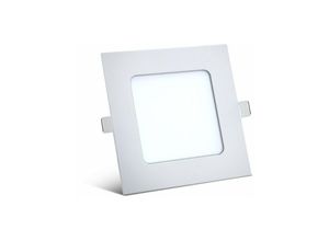 4251678443255 - - 1x 6W led Panel 120 x 120mm Einbaustrahler Spot Einbauleuchte Neutralweiß 350 Lumen Deckenleuchte Eckig