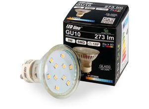 4251678449387 - LED Line 5x GU10 3W LED Leuchtmittel Warmweiß 2700K 273 Lumen Spot Strahler Einbauleuchte Energiesparlampe Glühlampe