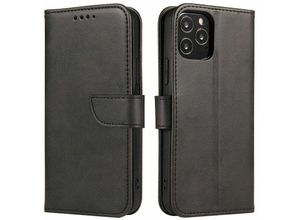 4251678453674 - Cofi 1453 - Premium Magnet Case Buch Tasche Schutzhülle aufklappbare Hülle Standfunktion Zubehör kompatibel mit Motorola Moto G52 Schwarz - Schwarz