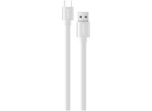 4251678462652 - 12m Softtouch usb Typ-C Ladekabel Datenkabel Kabel Ladegerät in Weiß - Sunix