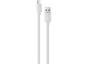 4251678462935 - 12m Softtouch usb Micro-USB Ladekabel Datenkabel Kabel Ladegerät Micro-USB in Weiß - Sunix