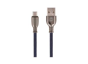 4251678463109 - Tornado usb-c Anti-Bruch Nylon geflochten usb Typ-C Robust Ladekabel Daten Transfer Kabel 3A Ladegerät in Blau - Forever