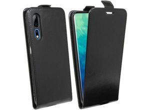 4251678465417 - Markenlos - cofi1453® Flip Case kompatibel mit zte axon 10 pro Handy Tasche vertikal aufklappbar Schutzhülle Klapp Hülle Schwarz - Schwarz